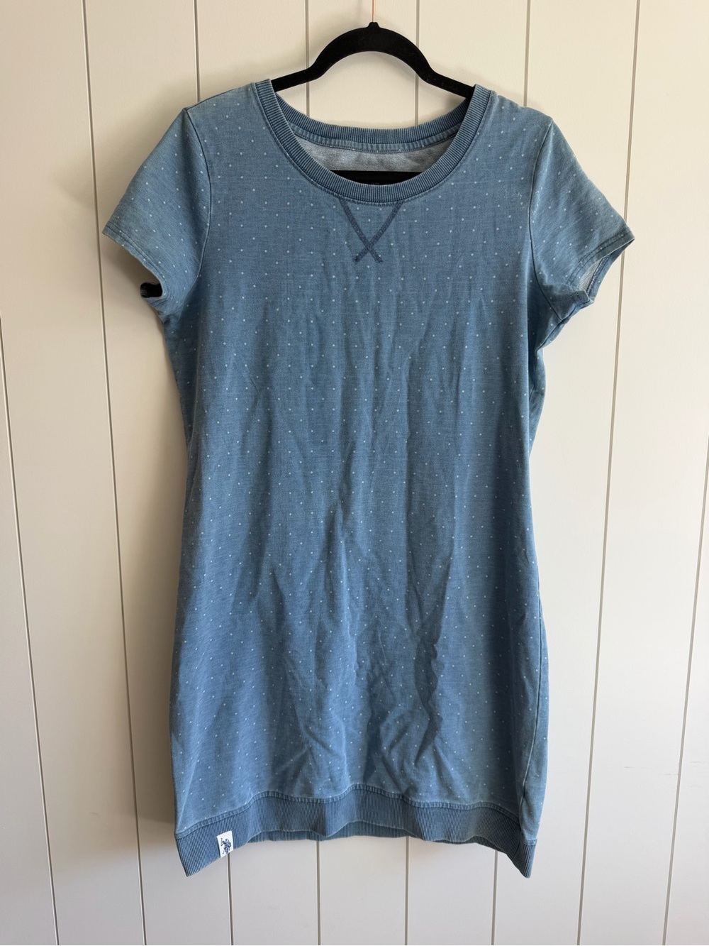 U.S. Polo Assn. Light Blue Short-Sleeve Tunic Dress
